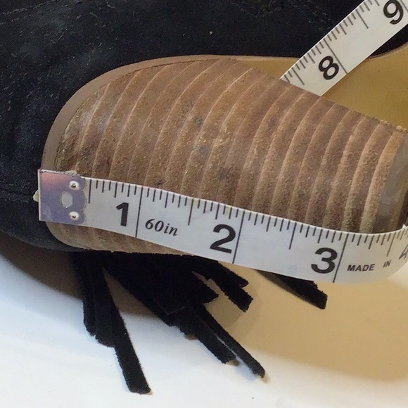 STEVE MADDEN OHIO BLACK LEATHER UPPER ANKLE HEELS BOOT SZ 7.5 M - Picture 13 of 16